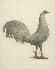 Rooster Weather Vane, c. 1945. Creator: Robert Pohle