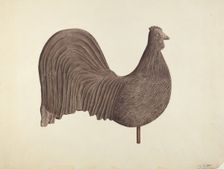 Rooster Weather Vane, probably 1940. Creator: Michael Riccitelli