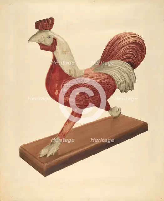 Rooster, c. 1938. Creator: Howard Weld.