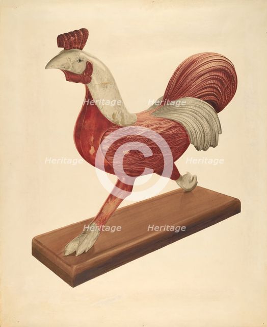 Rooster, c. 1938. Creator: Howard Weld.