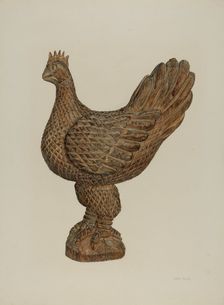 Rooster, c. 1940. Creator: Hester Duany