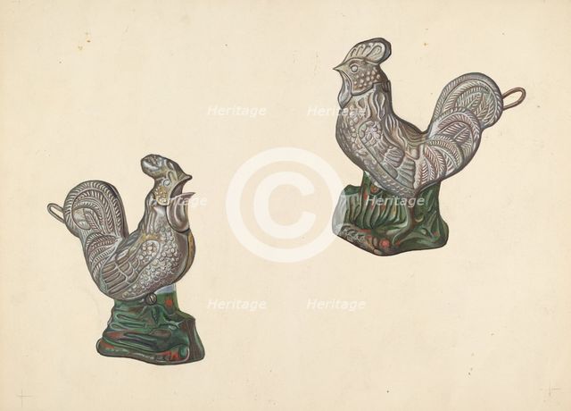 Rooster Coin Bank, c. 1938. Creator: William O. Fletcher.