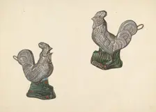 Rooster Coin Bank, c. 1938. Creator: William O. Fletcher