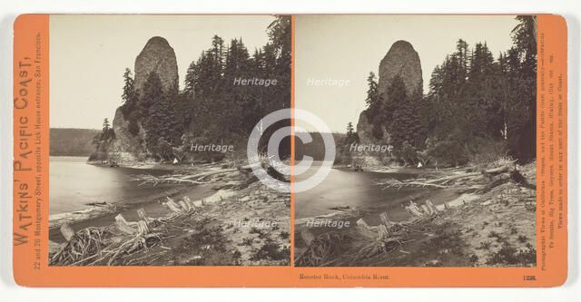 Rooster Rock, Columbia River, 1867. Creator: Carleton Emmons Watkins.