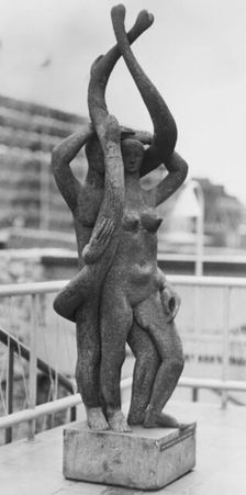 Root Bodied Forth sculpture by Mitzi Cunliffe, Festival of Britain, South Bank, London, 1951