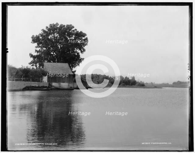 Root River rapids, Racine, Wis., between 1880 and 1899. Creator: Unknown.