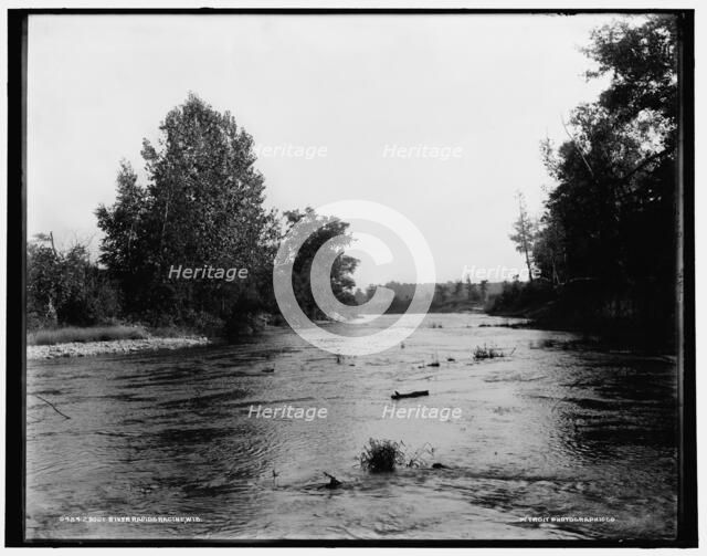 Root River rapids, Racine, Wis., between 1880 and 1899. Creator: Unknown.