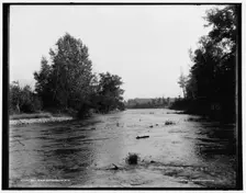 Root River rapids, Racine, Wis., between 1880 and 1899. Creator: Unknown
