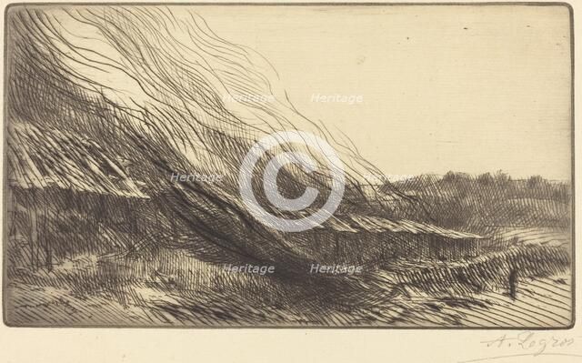 Rope-yards (Les corderies). Creator: Alphonse Legros.