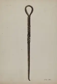 Rope Making Tool, c. 1938. Creator: Emile Cero