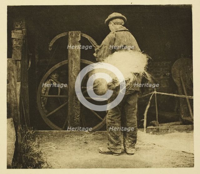 Rope-Spinning, 1887. Creator: Peter Henry Emerson.