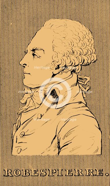 'Ropespierre', (1758-1794), 1830. Creator: Unknown.
