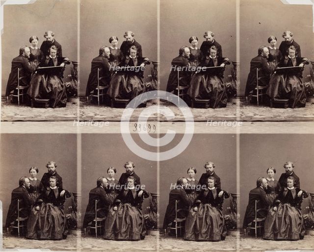 Rosa Bonheur, Painter; and Family, 1863.  Creator: Andre-Adolphe-Eugene Disderi.
