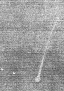 Rosa's comet on Aug. 19, as visible to the naked eye, 1862. Creator: Unknown