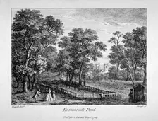 Rosamond's Pond, St James's Park, Westminster, London, 1799. Artist: M Merigot