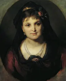 Rosalia Hermann, 1872. Creator: Friedrich von Amerling
