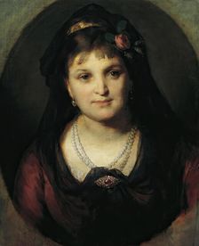 Rosalia Hermann, 1872. Creator: Friedrich von Amerling