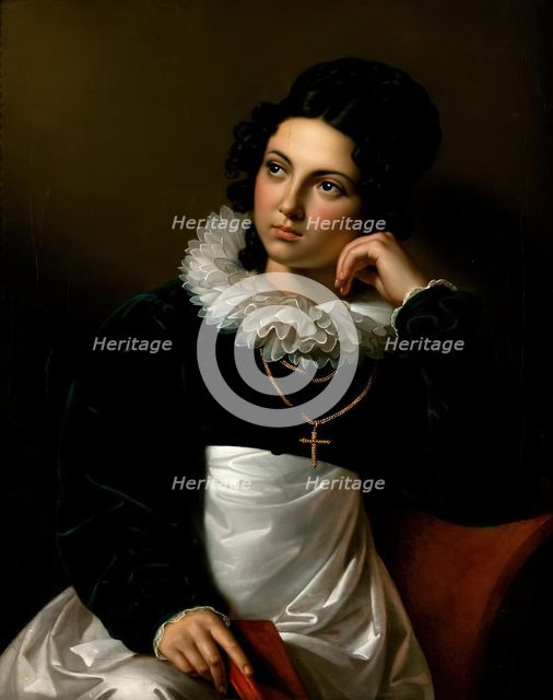 Rosalia Klieber, daughter of the sculptor Josef Klieber and later wife of the painter Goebel, 1819. Creator: Carl Peter Goebel.