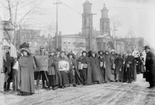 Rosalie Jones, Ida Craft - suffrage hikers, 1913. Creator: Bain News Service