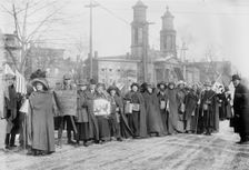 Rosalie Jones, Ida Craft - suffrage hikers, 1913. Creator: Bain News Service
