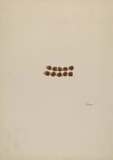 Rosary Beads, c. 1940. Creator: Josephine C. Romano