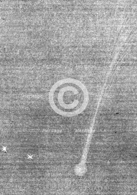 Rosa's comet on Aug. 19, as visible to the naked eye, 1862.  Creator: Unknown.