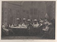 Rosaspina's drawing academy, 1811. Creator: Giulio Tomba