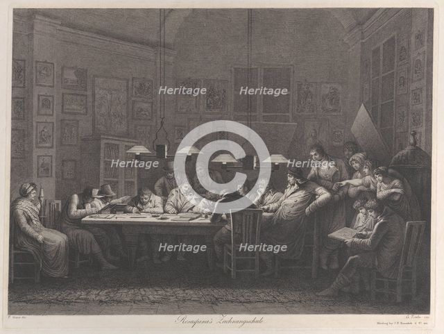 Rosaspina's drawing academy, 1811. Creator: Giulio Tomba.