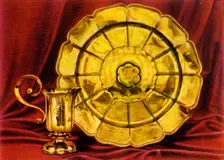 Rose-Water Ewer and Basin 1938. Creator: Unknown