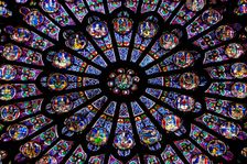 Rose window, Notre Dame, Paris, France, 2008. Creator: LTL