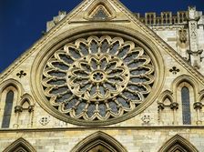 Rose window, York Minster, North Yorkshire, c2000s(?)