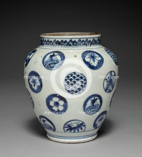 Rose Jar: Imari Ware, 19th century. Creator: Unknown.