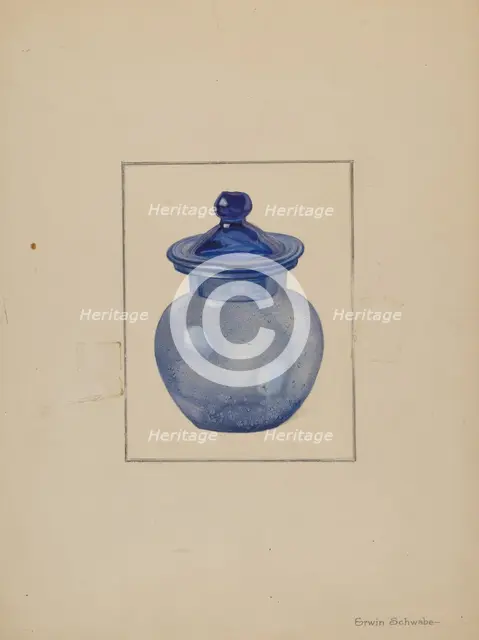 Rose Petal Jar, c. 1937. Creator: Erwin Schwabe.