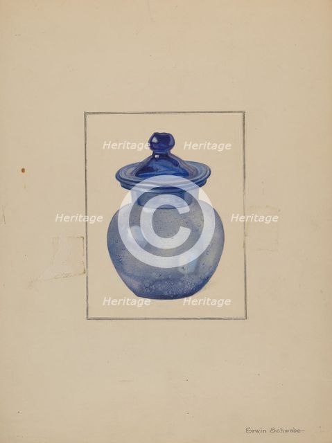 Rose Petal Jar, c. 1937. Creator: Erwin Schwabe.
