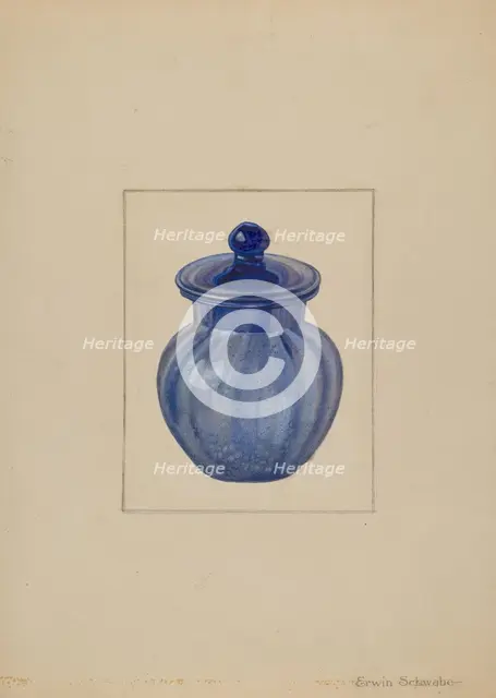 Rose Petal Jar, c. 1937. Creator: Erwin Schwabe.