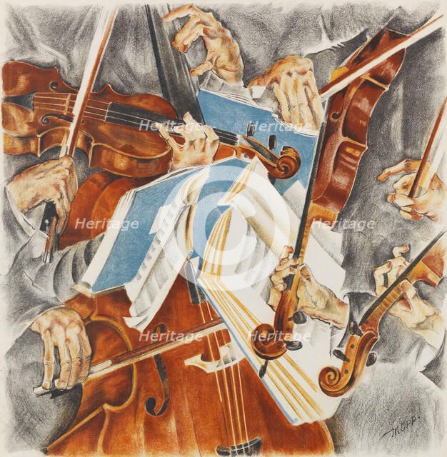 Rosé Quartet (Klingler Quartet), 1920. Creator: Oppenheimer, Max (1885-1954).