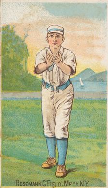 Rosemann, Center Field, Mets, New York, from the Gold Coin series (N284) for Gold Coin Che..., 1887. Creator: D Buchner & Co