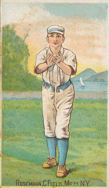 Rosemann, Center Field, Mets, New York, from the Gold Coin series (N284) for Gold Coin Che..., 1887. Creator: D Buchner & Co