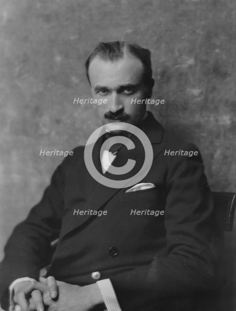 Rosen, Ernest, Mr., portrait photograph, not before 1916. Creator: Arnold Genthe.