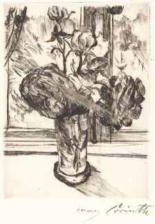 Rosen in einem Wasserglas (Roses in a Glass of Water), 1916. Creator: Lovis Corinth