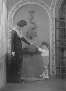 Rosen, Walter T., Mrs., and son, portrait photograph, 1919 Feb. 5. Creator: Arnold Genthe