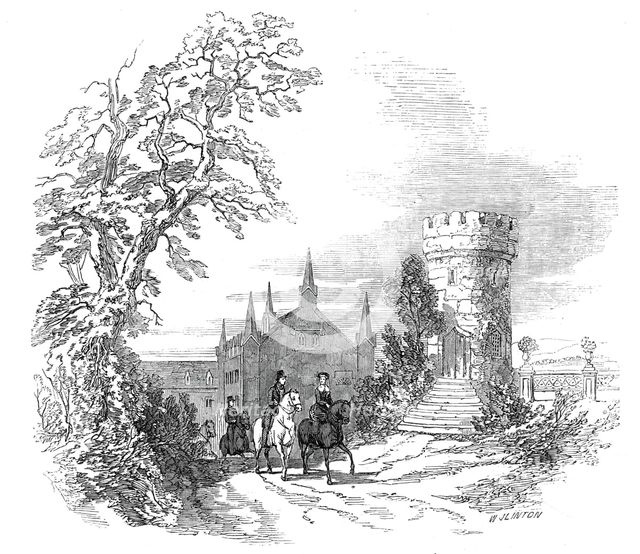 Rosenau - from His Royal Highness Prince Albert's drawing, 1845. Creator: W. J. Linton.