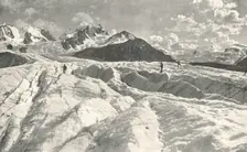Roseg Glacier near Pontresina, Engadine, Switzerland, 1895. Creator: Unknown