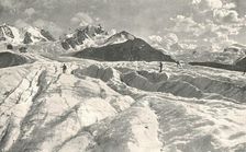 Roseg Glacier near Pontresina, Engadine, Switzerland, 1895. Creator: Unknown