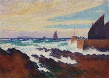 Rosehearty Pier, 1910. Creator: Alfred William Finch