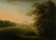 Rosersberg castle and park, between 1820 and 1824. Creator: Evelina Stading