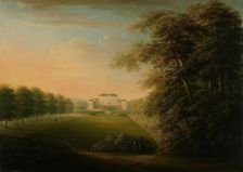 Rosersberg castle and park, between 1820 and 1824. Creator: Evelina Stading