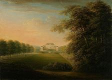 Rosersberg castle and park, between 1820 and 1824. Creator: Evelina Stading