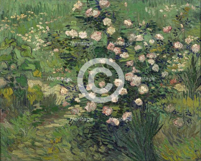 Roses, 1889. Artist: Gogh, Vincent, van (1853-1890)