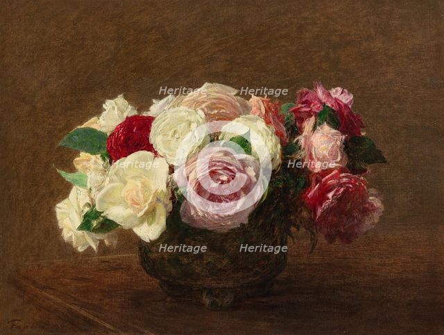 Roses, 1894. Creator: Henri Fantin-Latour.